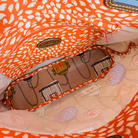 Fossil Key-Per Birdcage Multicolor Coated Canvas Shoulder Bag - Picture 4 of 5